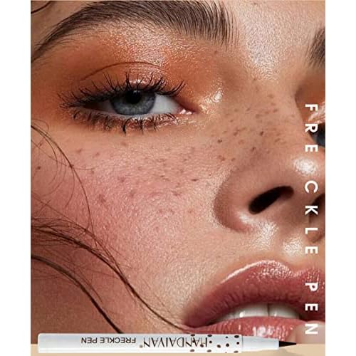 Lovelycat Freckle Pen 4 Colors Natural Freckle Pen Fake Freckle Pen Waterproof Long Lasting Soft Spots Natural Relaxing Sun Makeup (Chestnut)