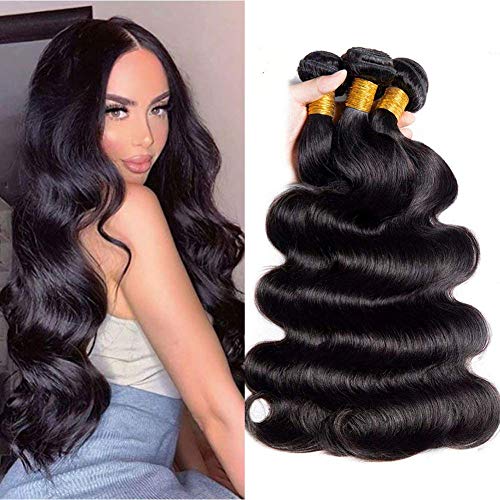 Body Wave Bundle 18 20 22 Inch Body Wave Human Hair Bundles Body Wave Hair 3 Bundles 10A Grade 100% Unprocessed Brazilian Virgin Hair Extensions for Black Women