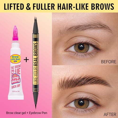 Vevivia Dual-Tip Microblading Eyebrow Pencil & Clear Brow Gel