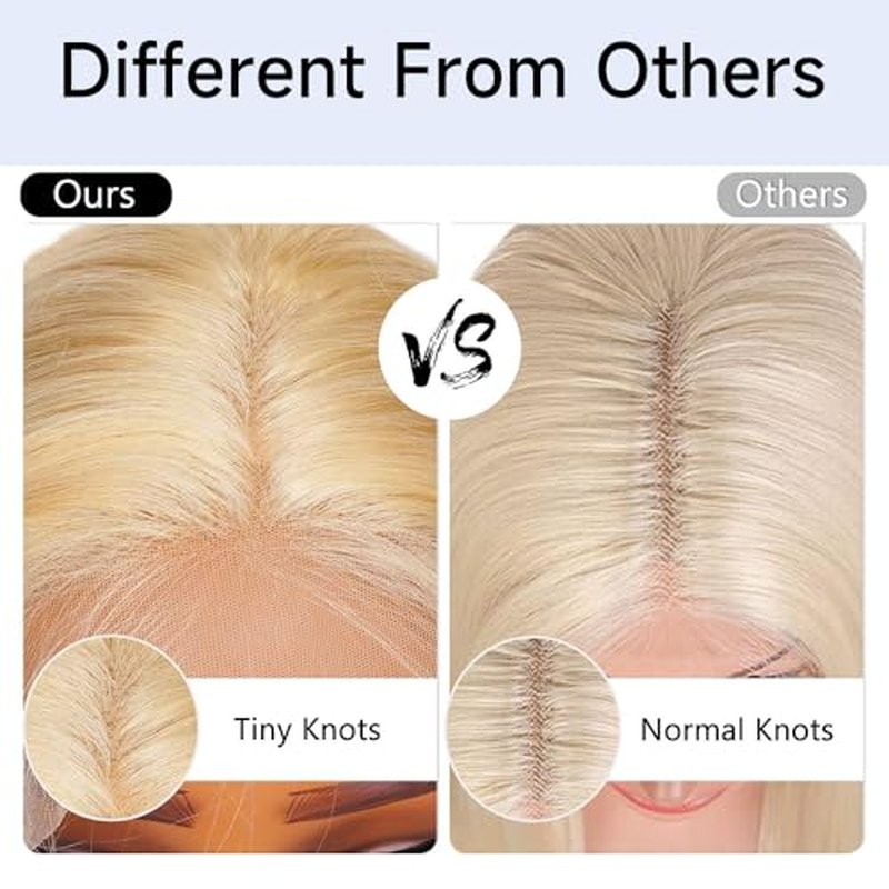 22 Inch Blonde Lace Front Wig 613 13x6 HD Human Hair