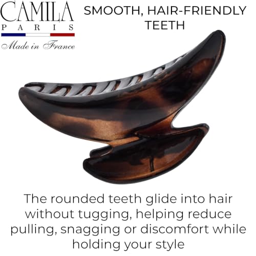 Camila Paris CP2616 French Tortoise Shell Hair Claw Clip 2.75" Medium Strong Hold