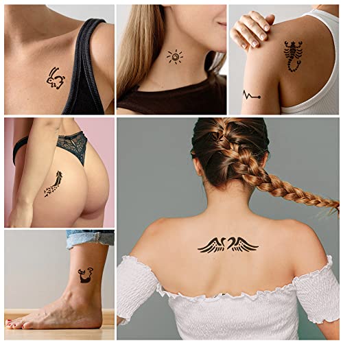 Henna Tattoo Stencils 16 Sheets 350+ Patterns Reusable