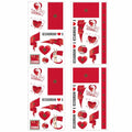 Morocco Flag Temporary Tattoos Set - 40 Waterproof Face Stickers