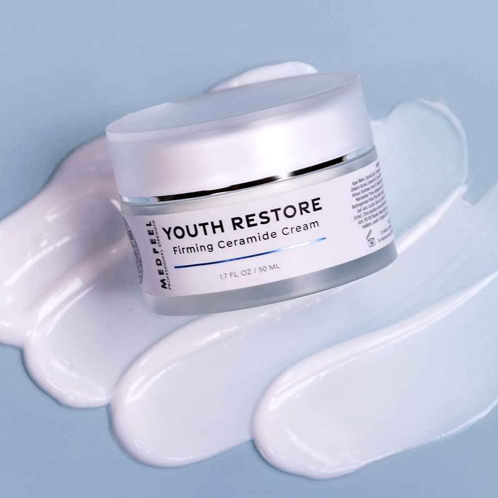 Medpeel Youth Restore Firming Ceramide Face Cream, Shea Butter, Retinol, Vitamin E Moisturize and Plump Aging Skin, 1.7 fl oz
