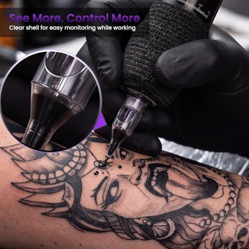 Wormhole Tattoo Cartridge Needles 20pcs Mixed Sizes 3RL 5RL 5RM 7RM