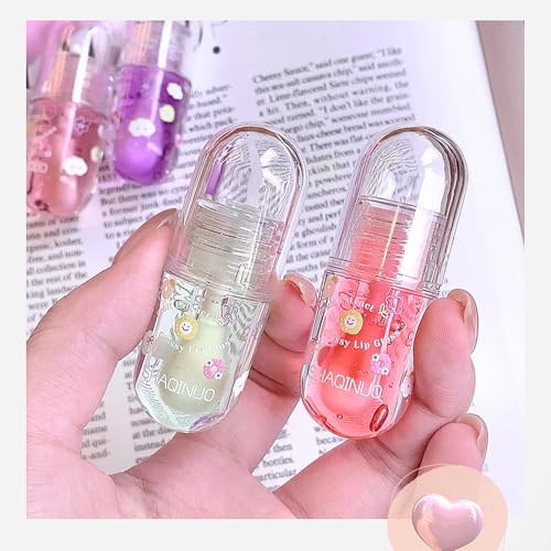Hydrating Lip Oil Set, 3-Piece Fruit Flavors for Kids
