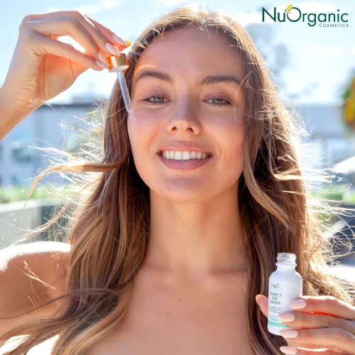 nuorganic Perfect Eye Serum: Fine Lines + Wrinkles + Bags + Dark Circles - Patented PhytoCellular Science + 18X More Effective Anti Aging + Better Skin in 7 Days - Vegan