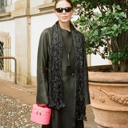 Saie Mini Vanity Case - Vegan Leather Makeup Bag Fuchsia