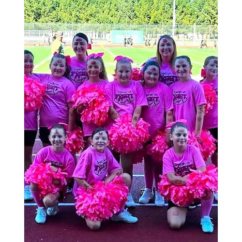 152 Pieces Tackle Breast Cancer Awareness Temporary Tattoos Stickers,20 Sheets Pink Out Football Breast Cancer Awareness Themed Tattoos Stickers Party Decoration Supplies favors for Kids Adults
