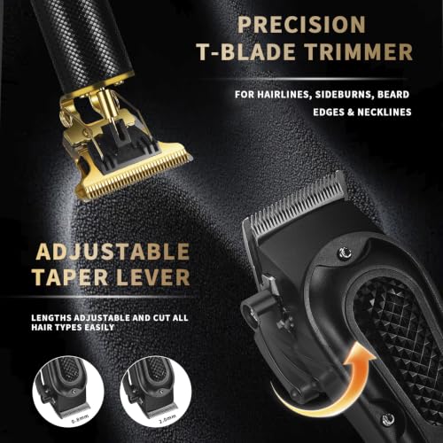 Pebsoa Cordless Hair Clippers & Trimmer Kit with Nose & Detail Blade