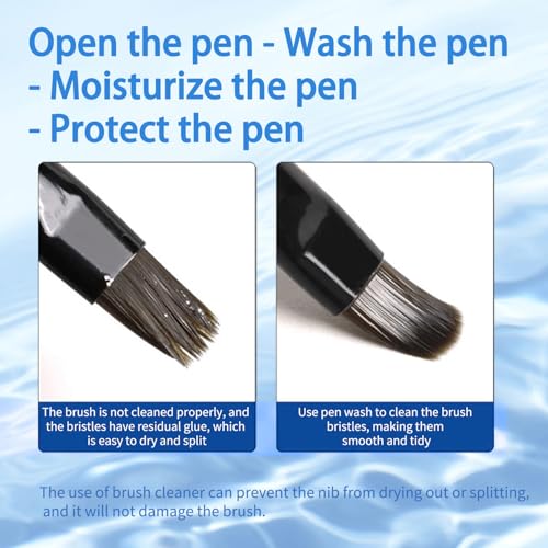 40ml Nail Brush Cleaner for Acrylic Nails - Fast-Acting Solution