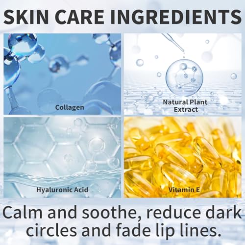 24K Gold Eye Patches & Lip Masks Set - 30 Pieces