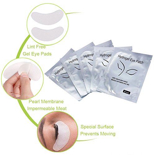 Hydrogel Under Eye Pads for Lash Extensions, 110 Pairs