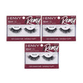 i?ENVY Remy False Eyelashes 3D Collection, Invisible Band, 100% Human Hair Lashes (3 Pack)