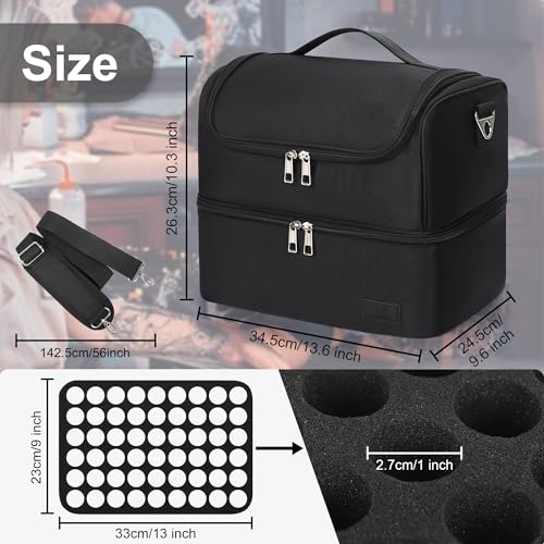 TANTO Tattoo Travel Case - Holds 54 Ink Bottles & Supplies