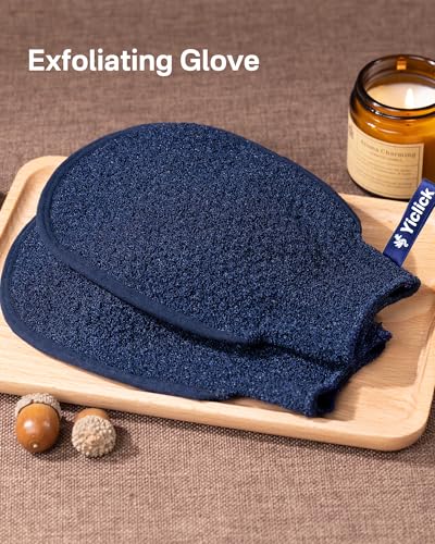 Yiclick Heavy Exfoliating Gloves Mitts for Dead Skin Removal