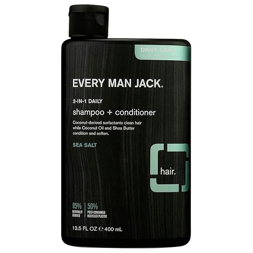 Every Man Jack, Shampoo 2 In 1 Sea Salt, 13.5 Fl Oz