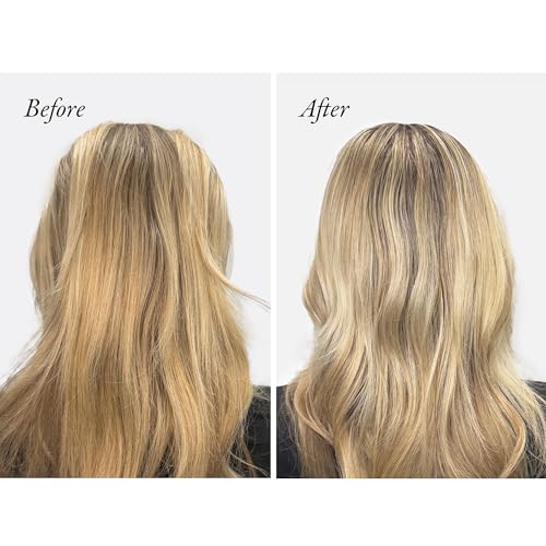 Oribe Bright Blonde Radiance & Repair Treatment - Purple Toning Restorative Hair Treatment Brightens, Strengthens & Repairs Color-Treated Blonde Hair - Tones Brassiness - 5.9 oz