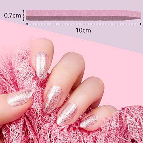 Mudder 20 Pcs Stone Nail File Pumice Stick for Fingernails Pumice Rock Nail Cuticle Pusher Rock File for Home Salon Toenail Buffing Tool