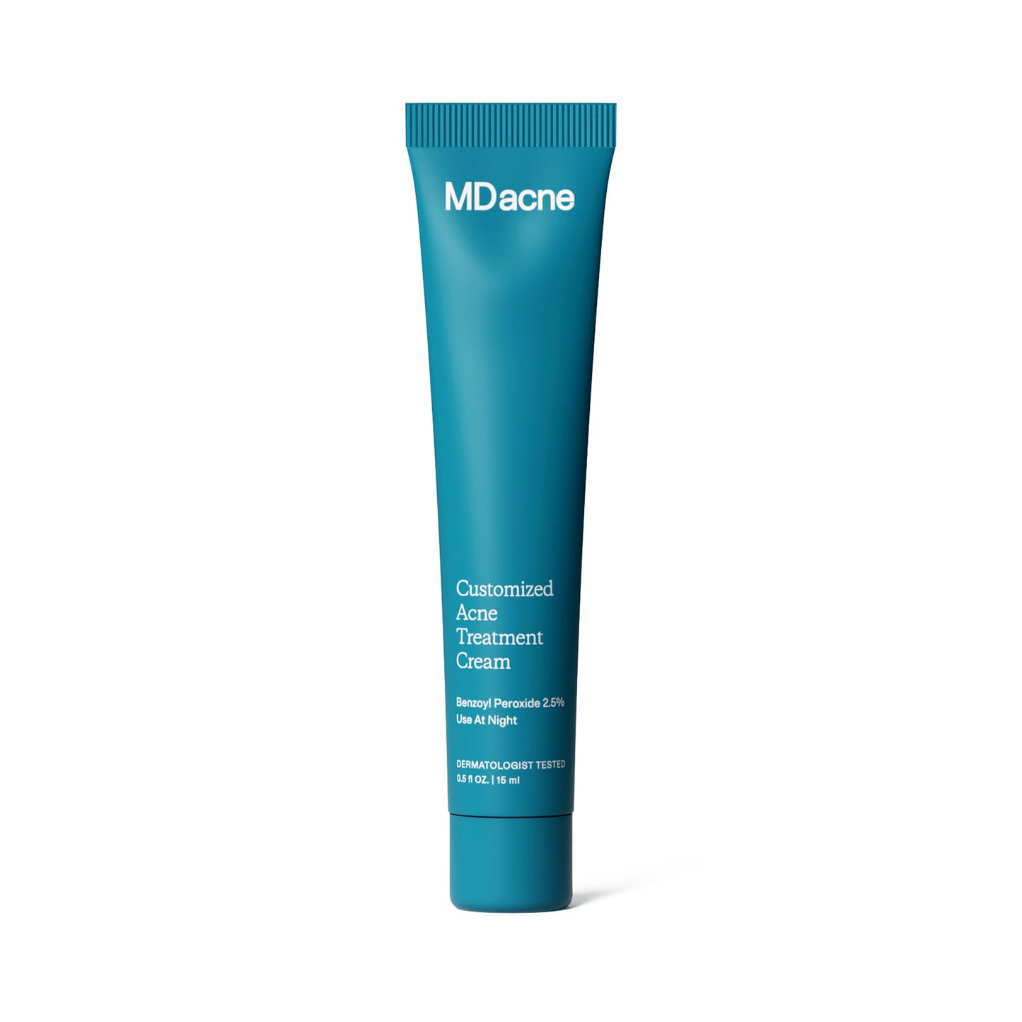 MDacne - Acne Treatment- Benzoyl Peroxide Cream 2.5% - Unclogs Pores, Reduces Blemishes & Enhanced with - Plant-Based Ingredients for Sensitive Skin