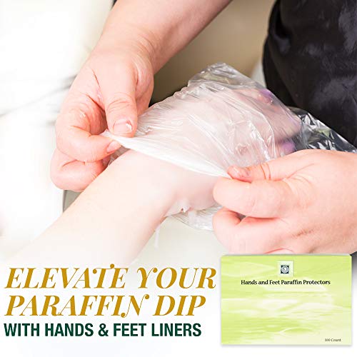 Clean + Easy Paraffin Wax Bags & Liners for Hands and Feet, 100 Pack