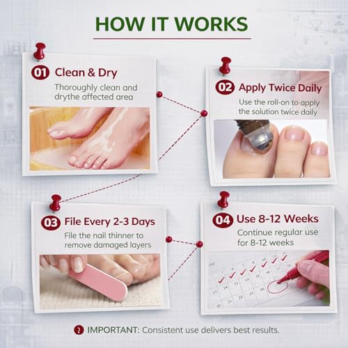 Tolnaftate 1% Antifungal Nail Treatment - Thick Discolored Nails