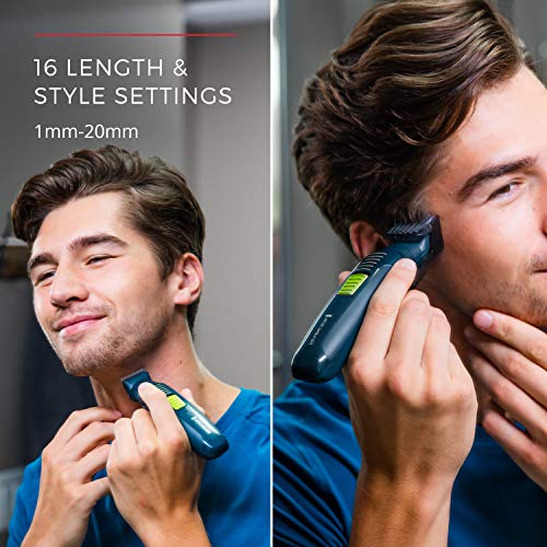 Remington Ultrastyle Rechargeable Total Grooming Kit, PG6111, Teal/Green