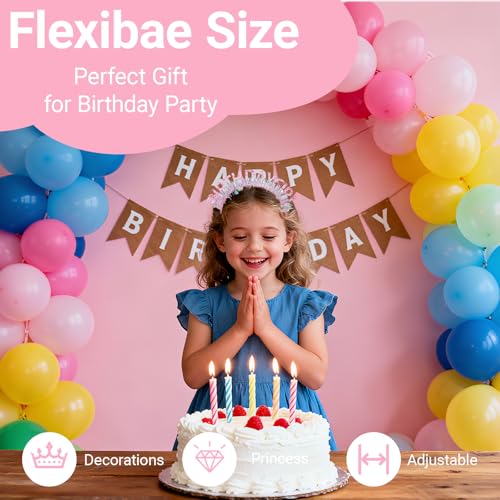 Birthday Tiara Headband & Sash Set for Women