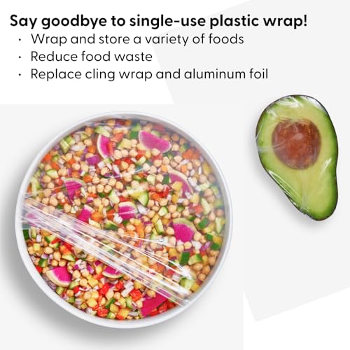 W&P Reusable Silicone Stretch Wrap, 3-Pack (7x8, 10x11, 13x14)