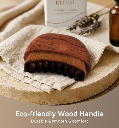 Lymphatic Drainage Face Brush - Wooden Contour Tool