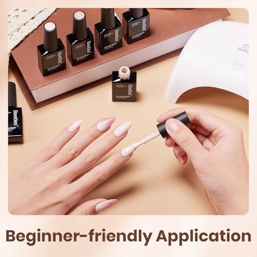 Beetles Nude Gel Polish Set Skin Tones Collection 6 Colors - Mauve Variation