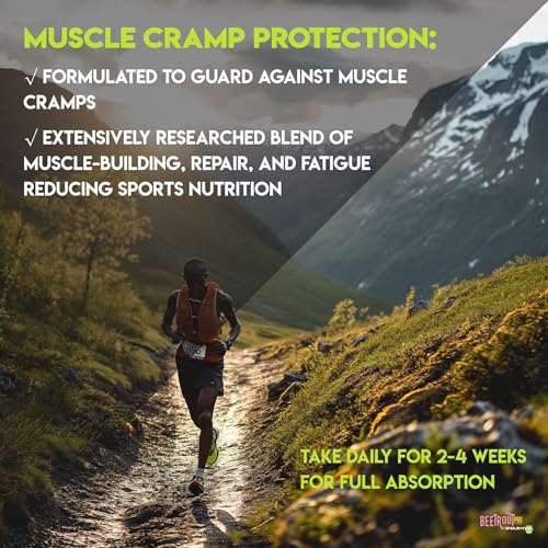 Complete with Electrolytes, Creatine and Beta Alanine - Fast Legs & Stamina, Leg Cramp Prevention, Oxygen Delivery with Rhodiola, Muscle Recovery, VO2 Max Boost, Lactic Acid Buffer