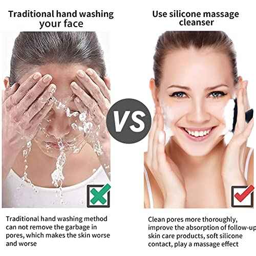 Face Scrubber 2 Pack Silicone Face Scrubber for Men Facial Cleansing Brush Silicone Face Wash Brush Manual Waterproof Cleansing Skin Care Face Brushes for and Exfoliating