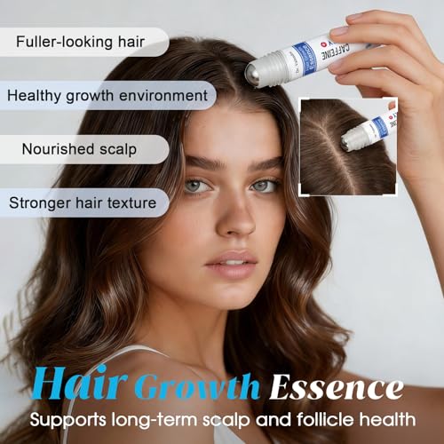 Hair Growth Serum Roll-On | Caffeine & Rosemary for Thinning Hair