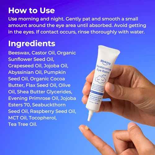 Restorative Under Eye Balm - Optometrist & Dermatologist Recommended - Anti-Aging with Moisturizing Omegas - Reduces Dryness & Smooths Fine Lines - All Natural, Fragrance-Free, Non-Comedogenic