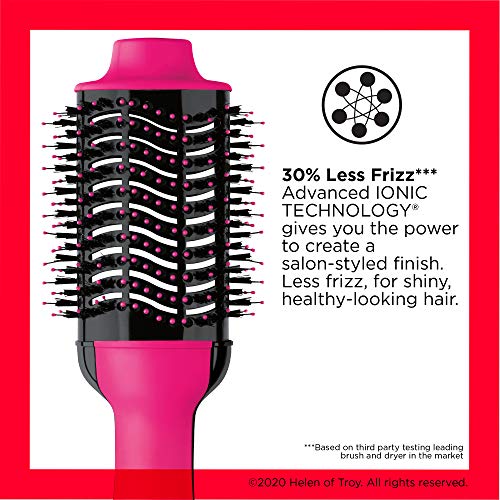 Revlon Revlon One-step Hair Dryer and Volumizer Hot Air Brush, Pink, 1 count