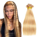 Brazilian Virgin Hair 3 Bundles 24 26 28" Honey Blonde Straight