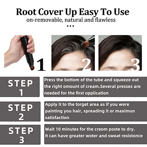 Root Touch Up Hairline Powder Stick - Dark Black
