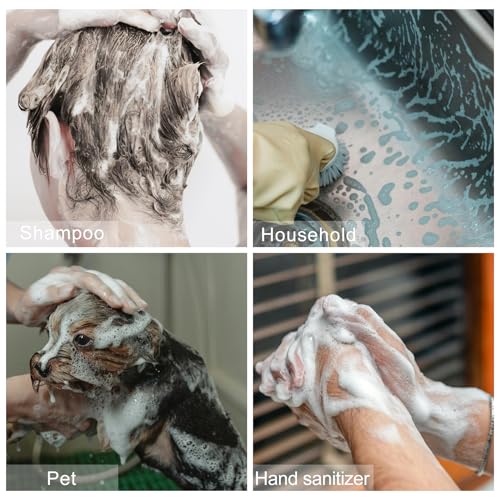 2oz Foam Pump Bottles for Hand Soap & Shampoo (2-Pack)