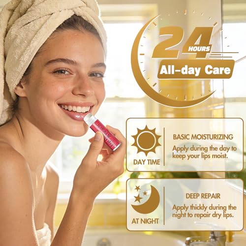 320 Pcs Lip Balm Bulk- Natural Moisturising Organic Set for Cracked Lips, 12-Flavored Professional Pack Bulk Gifts Valentine Party Favors (4.2g/0.15oz)