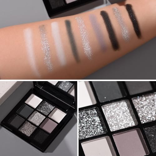 BAISEN DIARY 9-Color Smokey Eyeshadow Palette - Waterproof & Blendable
