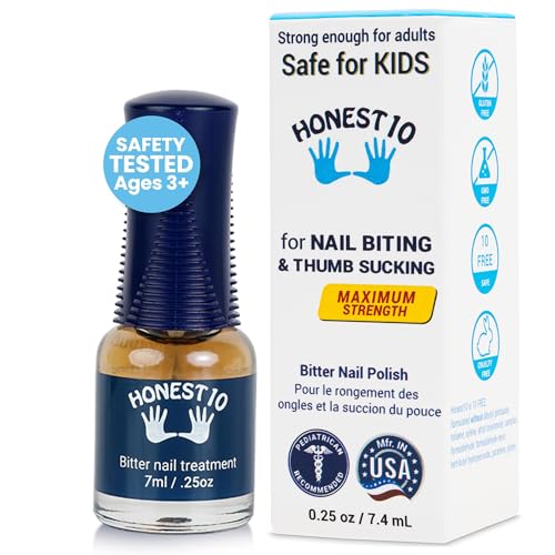 Honest10 Bitter Anti-Nail Biting Polish for Kids & Adults - 0.25 oz