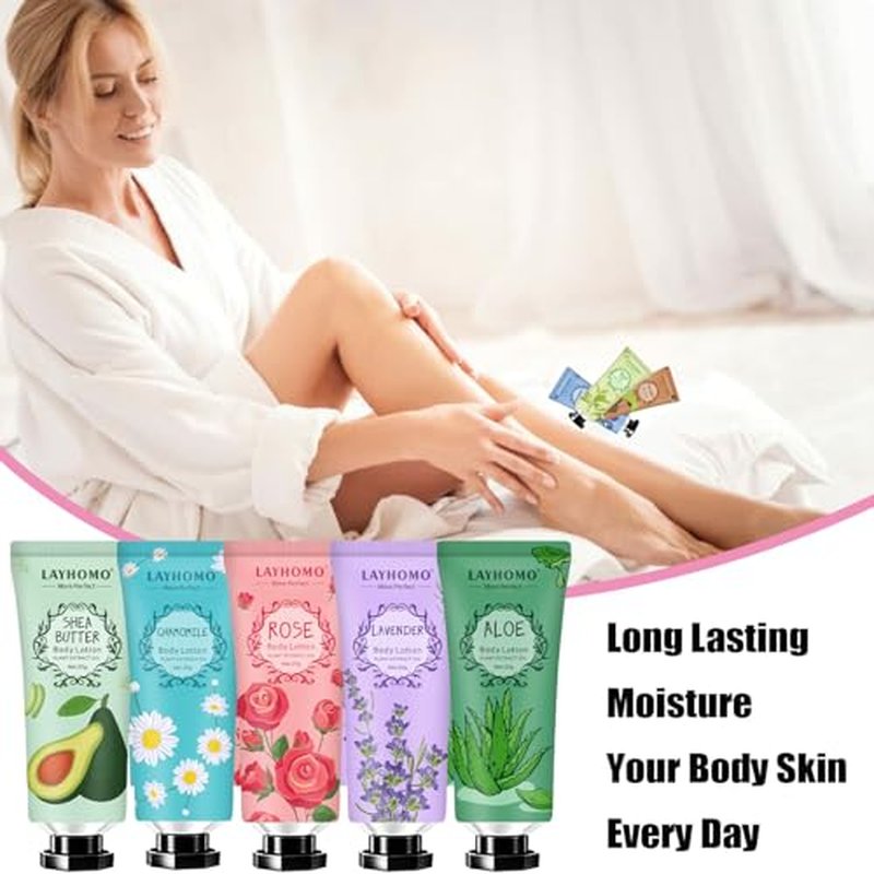 20 Pack Travel Size Body Lotion with Shea Butter & Natural Fragrance