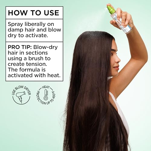 Garnier Fructis Diamond Sleek Hair Shine Spray - 100H Frizz Control & Heat Protectant