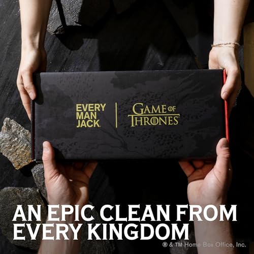 Every Man Jack Game of Thrones Collector's Edition Body Wash Gift Set - Includes 4 Body Washes with Clean Ingredients & Westeros Inspired Scents
