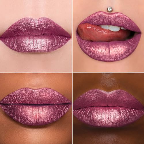 Metallic Pink Lipstick - Long Lasting Waterproof Liquid Lip Gloss