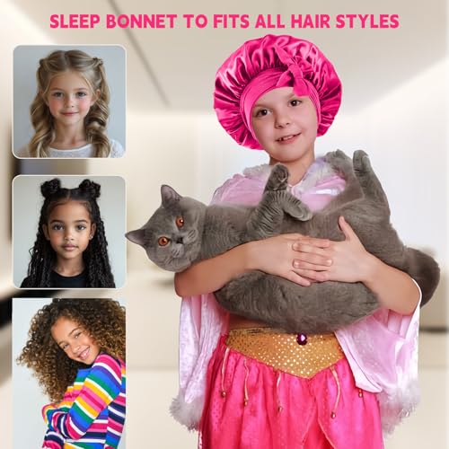 Satin Bonnet for Kids Hair Protection | Silk Sleep Cap
