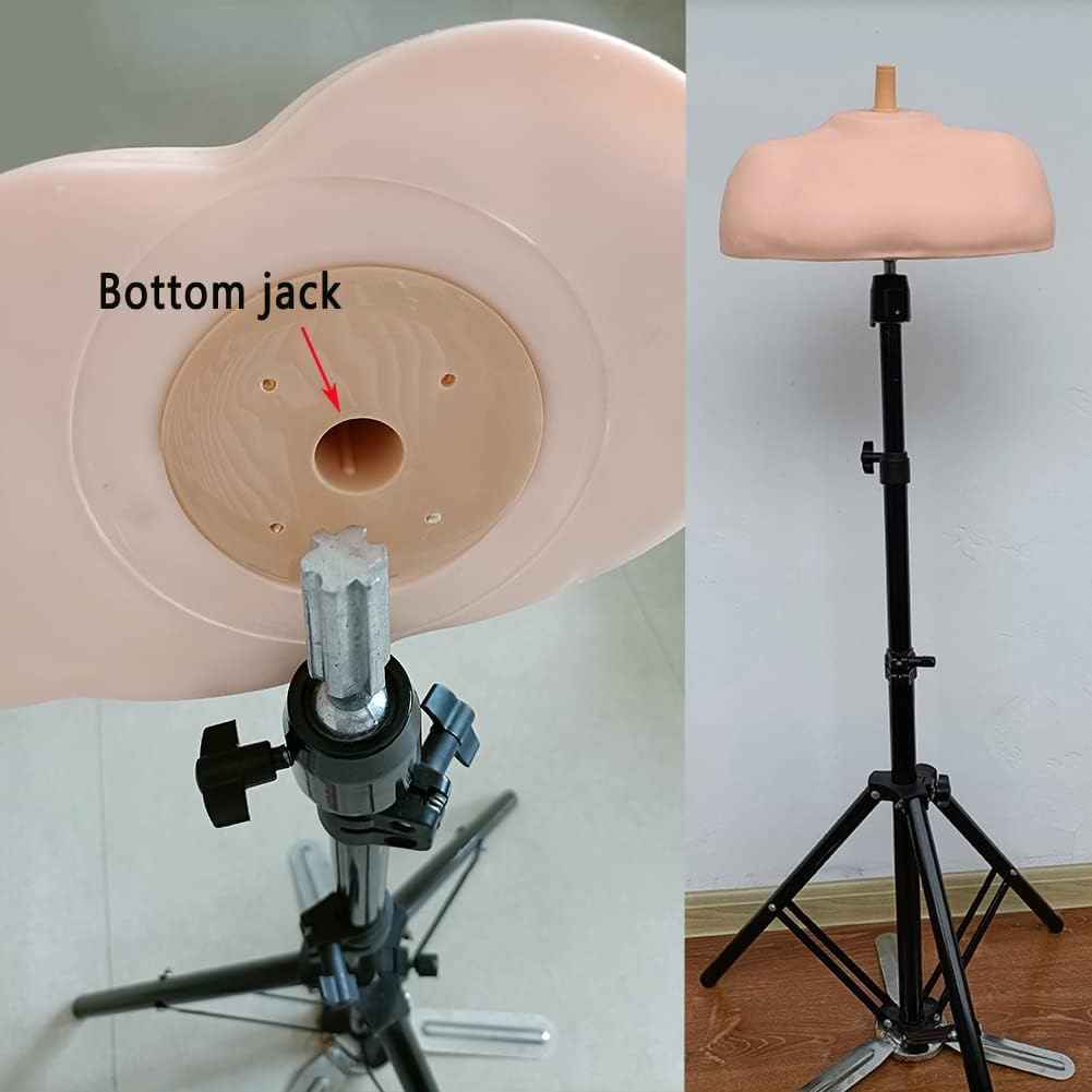 hairyhme Shoulder Mannequin, Dummy Shoulder Mannequin Head Stand, Wig Head Support for Cosmetology and Hairdressing Training in Home and Salon Settings, Shoulder Model Large Size