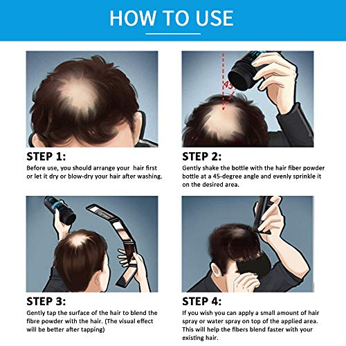 Hair Building Fibers Dark Brown - Instant Hair Thickening for Thinning Hair