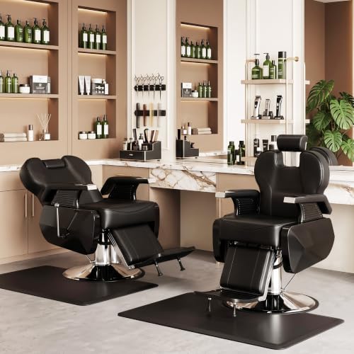 Professional Barber Chair Hydraulic Salon Reclining Heavy Duty